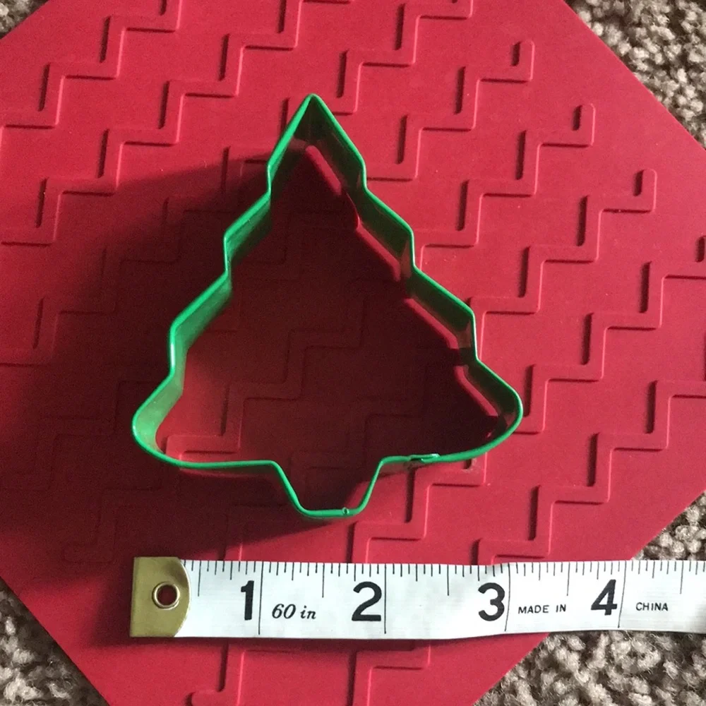 Christmas Themed Metal Cookie Cutter Lot of 7 Angels Trees Snowflake Snowman